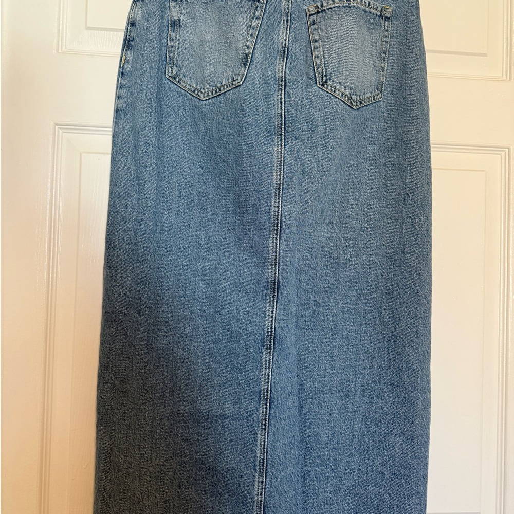 Classic Blue Denim Skirt